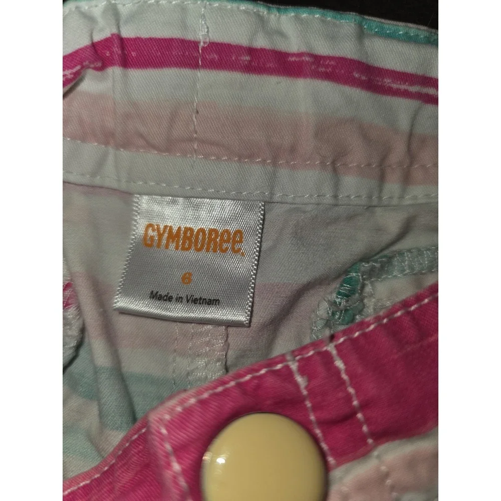 Gymboree island hopper pink butterfly top and shorts size 6